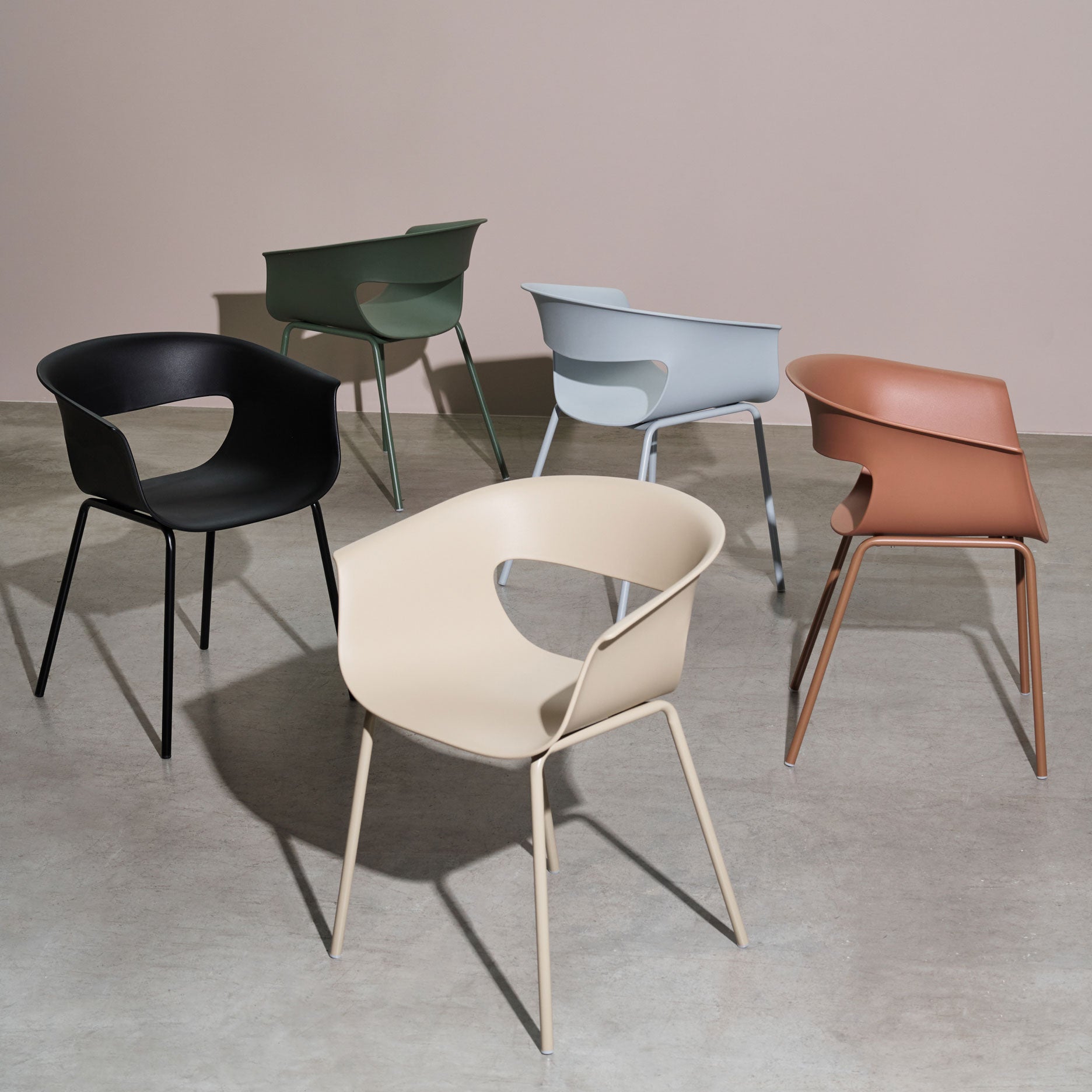 Messina spisebordsstol plast